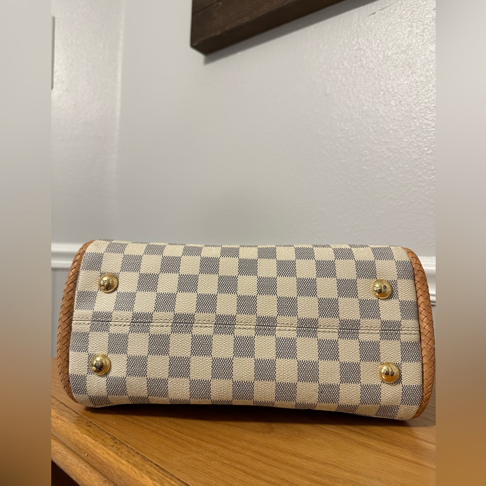 Louis Vuitton Damier Azur Canvas Tote with Pink Interior and Vachetta Trim - Picture 11 of 11